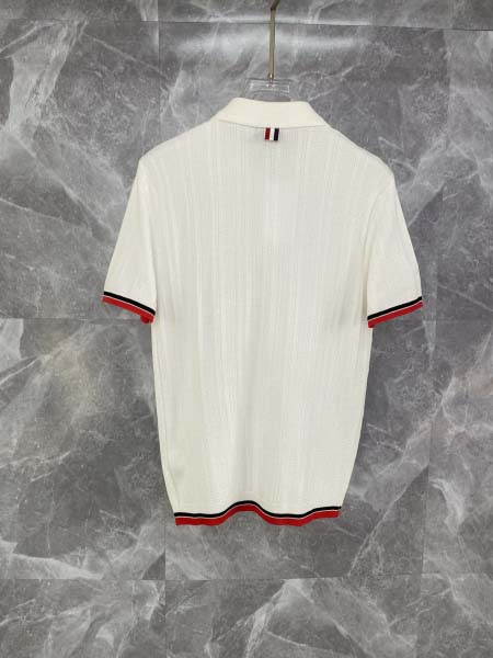 2025年4月21日入荷新作Thom Browne半袖ポロシャツ★誕生日プレゼント/結婚祝い/内祝い/贈り物/YI+YI工場M-3XL