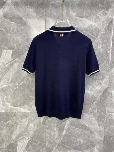 2025年4月21日入荷新作Thom Browne半袖ポロシャツ★誕生日プレゼント/結婚祝い/内祝い/贈り物/YI+YI工場M-3XL