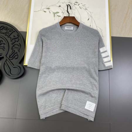 2025年4月21日入荷新作Thom Browneニット半袖 Tシャツ★誕生日プレゼント/結婚祝い/内祝い/贈り物/YI+YI工場M-3XL
