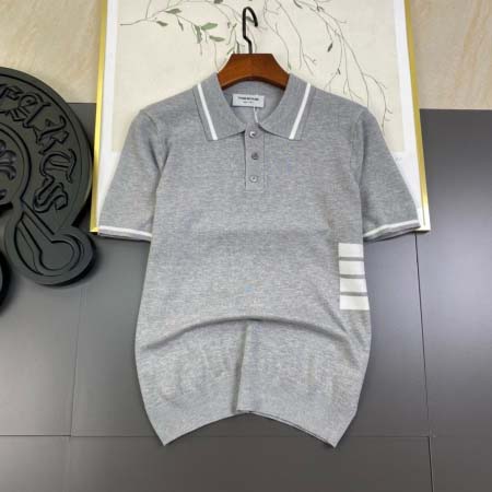 2025年4月21日入荷新作Thom Browneニット半袖 Tシャツ★誕生日プレゼント/結婚祝い/内祝い/贈り物/YI+YI工場M-3XL