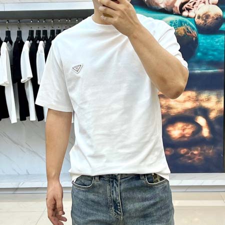 2025年4月21日入荷新作Prada半袖 Tシャツ★誕生日プレゼント/結婚祝い/内祝い/贈り物/YI+YI工場S-XXL