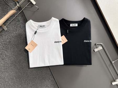 2025年4月22日入荷新作Miumiu 半袖 Tシャツ★誕生日プレゼント/ファッションの流行/贈り物/YI+YI工場S-XXL
