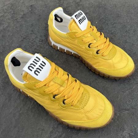 2025年4月22日入荷新品MiuMiu女性用原版復刻 ブランド靴本革製ギフト/誕生日/CT工場35-40