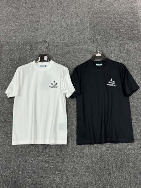 2025年4月24日入荷新作PRADA半袖Tシャツ 原版复刻高級品香港の会社超厳選★入手困難/誕生日プレゼント/yinx工場S-XXL