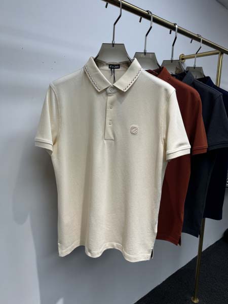 2025年4月24日入荷新作ZEGNA半袖ポロシャツ 原版复刻高級品香港の会社超厳選★入手困難/誕生日プレゼント/yinx工場M-XXXL