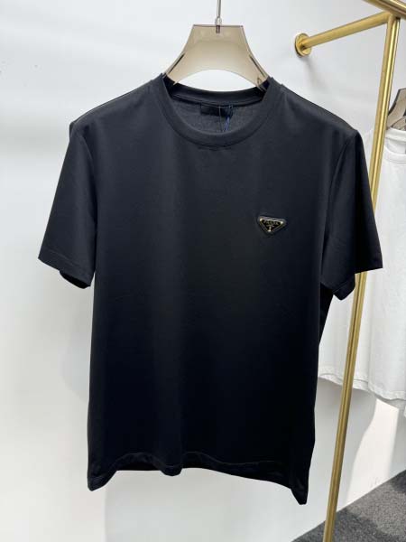 2025年4月24日入荷新作PRADA半袖Tシャツ 原版复刻高級品香港の会社超厳選★入手困難/誕生日プレゼント/yinx工場M-XXXL
