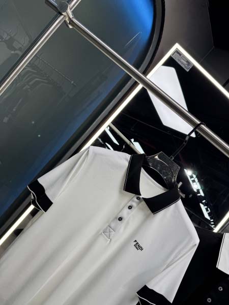 2025年4月24日入荷新作FENDI半袖ポロシャツ 原版复刻高級品香港の会社超厳選★入手困難/誕生日プレゼント/yinx工場48-56