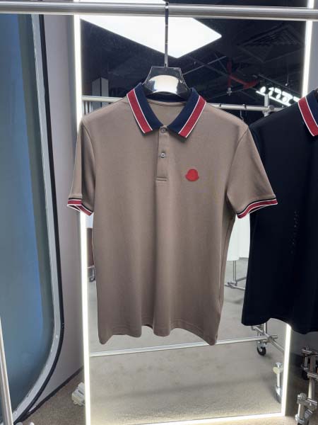 2025年4月25日入荷新作Moncler半袖ポロシャツ 原版复刻高級品香港の会社超厳選★入手困難/誕生日プレゼント/yinx工場