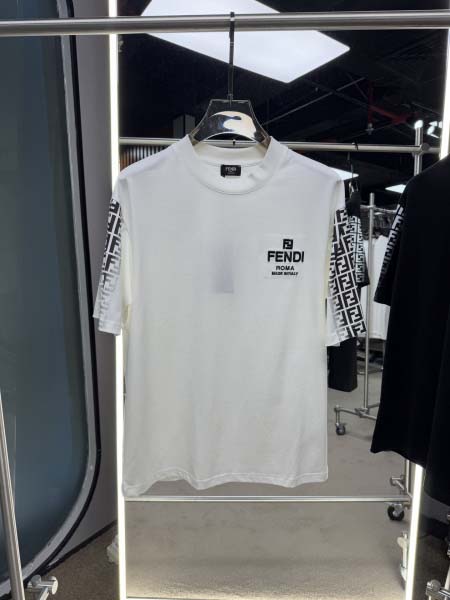 2025年4月25日入荷新作FENDI半袖Tシャツ 原版复刻高級品香港の会社超厳選★入手困難/誕生日プレゼント/yinx工場