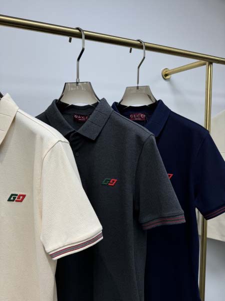 2025年4月25日入荷新作GUCCI半袖ポロシャツ 原版复刻高級品香港の会社超厳選★入手困難/誕生日プレゼント/yinx工場