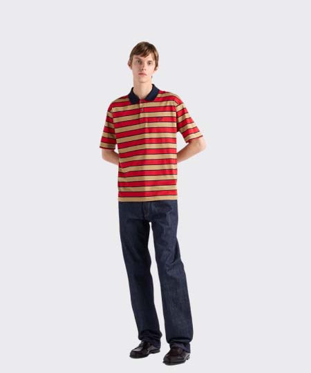 2025年4月25日入荷新作Prada半袖ポロシャツ 原版复刻高級品香港の会社超厳選★入手困難/誕生日プレゼント/yinx工場