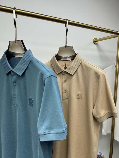 2025年4月25日入荷新作Brunello Cucinelli半袖ポロシャツ 原版复刻高級品香港の会社超厳選★入手困難/誕生日プレゼント/yinx工場