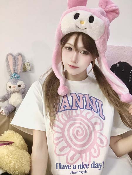 2025年5月1日入荷新作GANNI半袖 Tシャツ誕生日プレゼントの服/男女兼用/カップル服人気/R&B