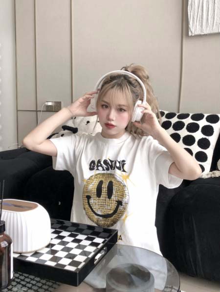 2025年5月1日入荷新作GANNI半袖 Tシャツ誕生日プレゼントの服/男女兼用/カップル服人気/R&B