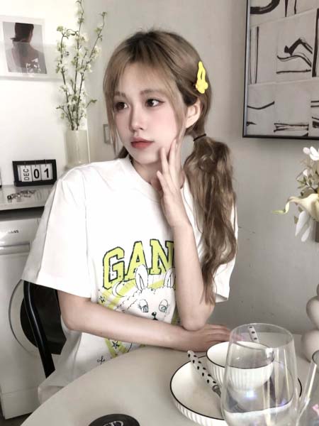 2025年5月1日入荷新作GANNI半袖 Tシャツ誕生日プレゼントの服/男女兼用/カップル服人気/R&B