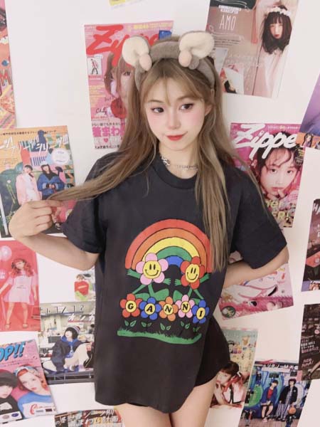 2025年5月1日入荷新作GANNI半袖 Tシャツ誕生日プレゼントの服/男女兼用/カップル服人気/R&B