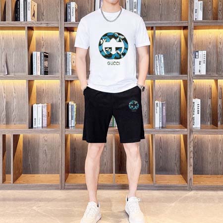 2025年4月1日入荷新作GUCCI夏メンズ 上下セットM-...