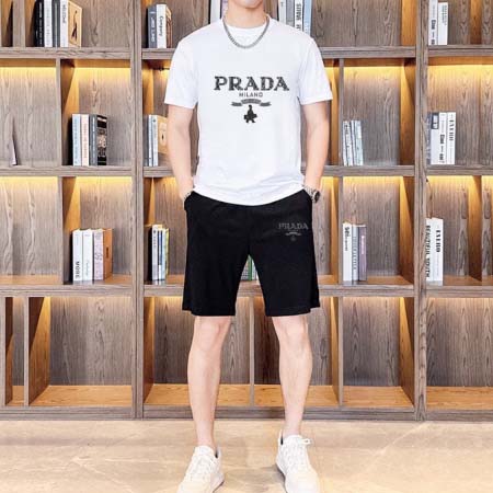 2025年4月1日入荷新作PRADA夏メンズ 上下セットM-...