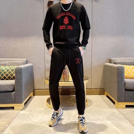 2025年4月1日入荷新作PRADA春秋メンズ 上下セットM...