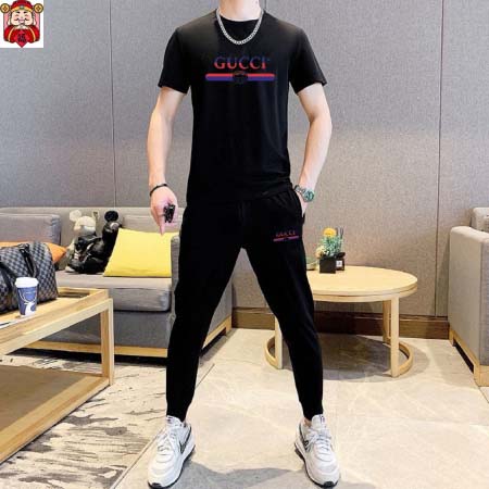 2025年4月1日入荷新作GUCCI夏メンズ 上下セットM-...