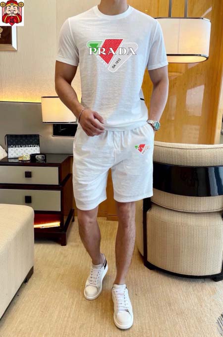 2025年4月1日入荷新作PRADA夏メンズ 上下セットM-...