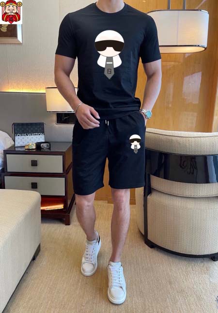 2025年4月1日入荷新作FENDI夏メンズ 上下セットM-...