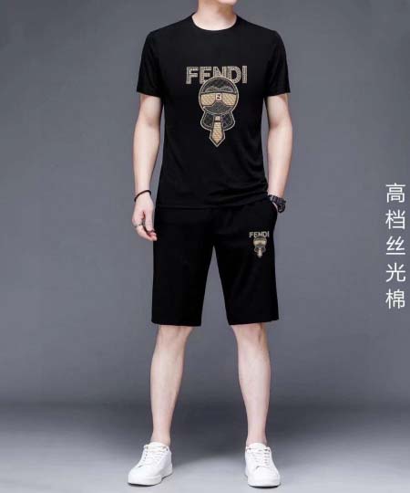 2025年4月2日入荷新作FENDI夏メンズ 上下セットM-...