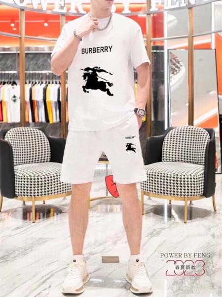 2025年4月2日入荷新作burberry夏メンズ 上下セッ...