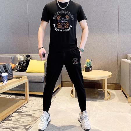 2025年4月2日入荷新作BALENCIAGA夏メンズ 上下...