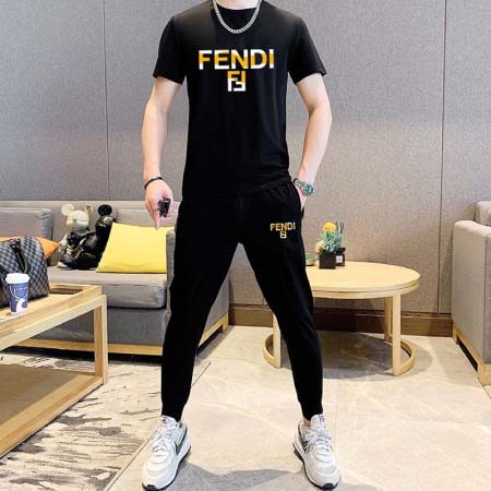 2025年4月2日入荷新作FENDI夏メンズ 上下セットM-...