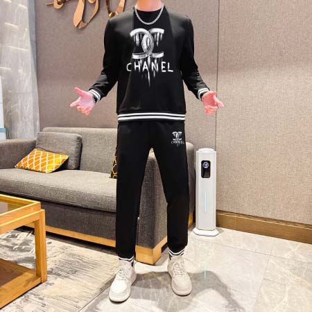 2025年4月2日入荷新作CHANEL春秋メンズ 上下セット...