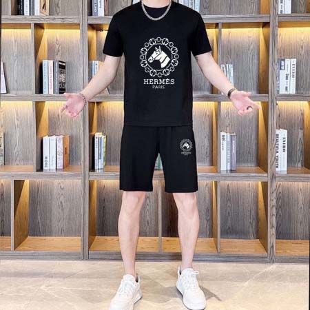 2025年4月2日入荷新作HERMES夏メンズ 上下セットM...