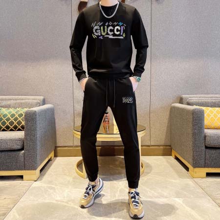 2025年4月2日入荷新作GUCCI春秋メンズ 上下セットM...