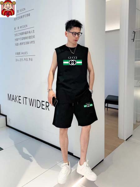 2025年4月2日入荷新作GUCCI夏メンズ 上下セットM-...