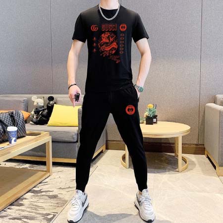 2025年4月2日入荷新作GUCCI夏メンズ 上下セットM-...