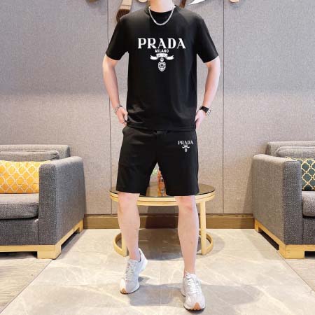 2025年4月2日入荷新作PRADA夏メンズ 上下セットM-...