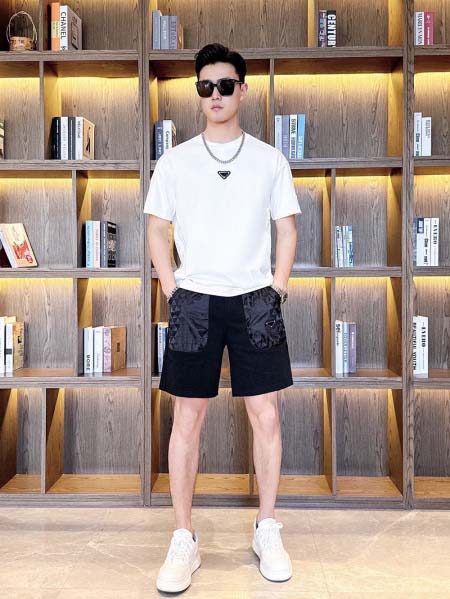 2025年4月2日入荷新作PRADA夏メンズ 上下セットM-...