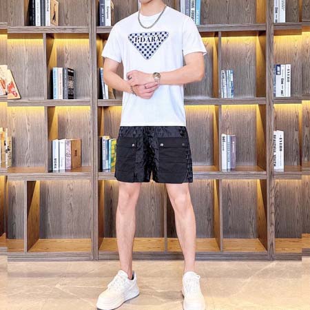 2025年4月2日入荷新作PRADA夏メンズ 上下セットM-...