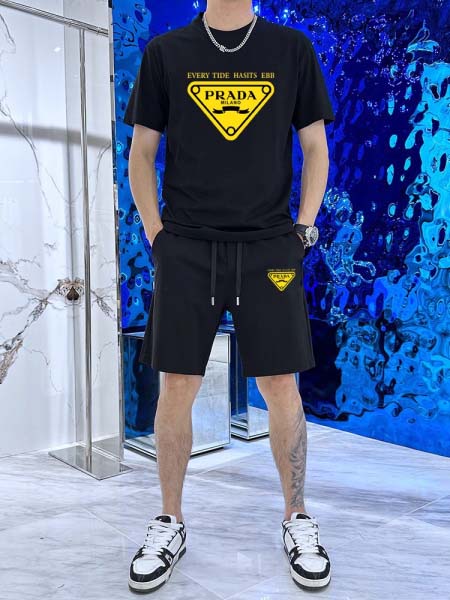 2025年4月2日入荷新作PRADA夏メンズ 上下セットM-...