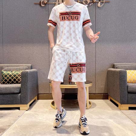 2025年4月2日入荷新作GUCCI夏メンズ 上下セットM-...