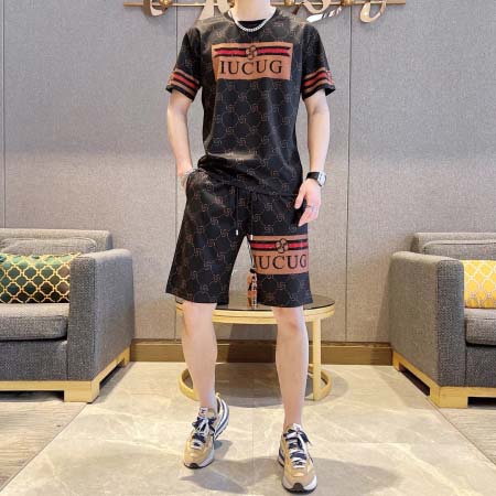 2025年4月2日入荷新作GUCCI夏メンズ 上下セットM-...