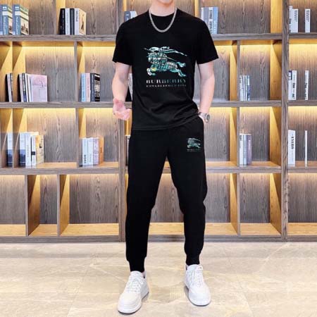 2025年4月2日入荷新作BURBERRY夏メンズ 上下セッ...