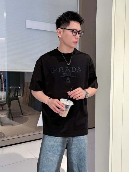 2025年4月6日入荷新作Prada半袖 Tシャツ高級品/L...