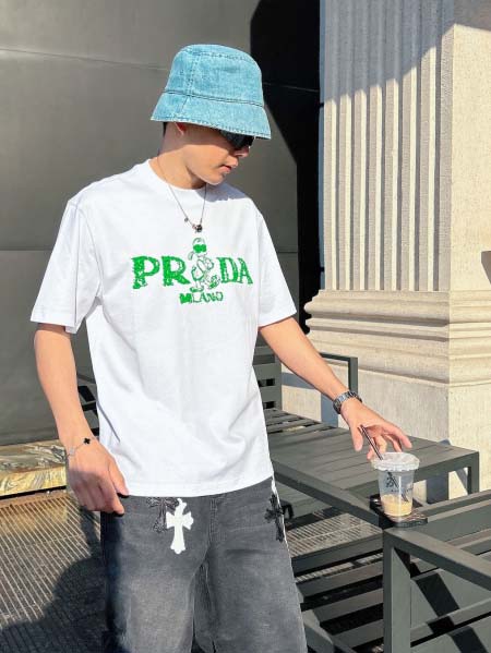 2025年4月6日入荷新作Prada半袖 Tシャツ高級品/L...