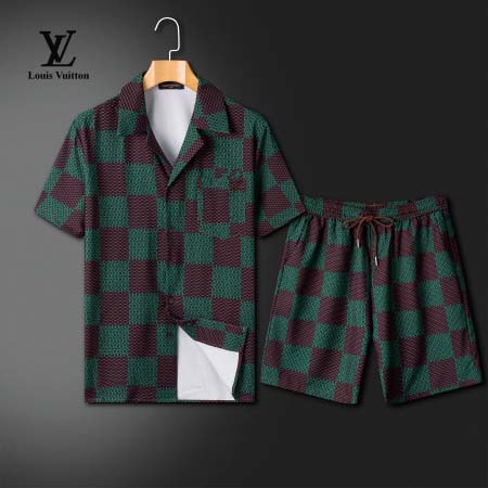 2025年4月9日入荷新作lv夏服 上下セット メンズ誕生日...