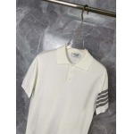 2025年4月21日入荷新作Thom Browne半袖ポロシャツ★誕生日プレゼント/結婚祝い/内祝い/贈り物/YI+YI工場M-3XL