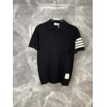 2025年4月21日入荷新作Thom Browne半袖ポロシャツ★誕生日プレゼント/結婚祝い/内祝い/贈り物/YI+YI工場M-3XL