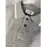 2025年4月21日入荷新作Thom Browne半袖ポロシャツ★誕生日プレゼント/結婚祝い/内祝い/贈り物/YI+YI工場M-3XL