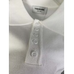 2025年4月21日入荷新作Thom Browne半袖ポロシャツ★誕生日プレゼント/結婚祝い/内祝い/贈り物/YI+YI工場M-XXL