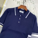 2025年4月21日入荷新作Thom Browneニット半袖 Tシャツ★誕生日プレゼント/結婚祝い/内祝い/贈り物/YI+YI工場M-3XL